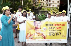 amrita-hospital-kochi-observes-world-heart-day-with-walkathon-and-free-health-checks